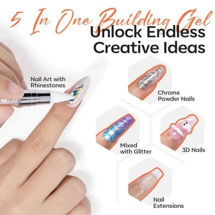 Modelones Non-Stick Hands Solid Builder Gel Kit