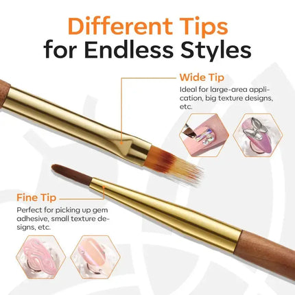 Modelones Sculpting 3D Nail Gel & Dual-ended Brush