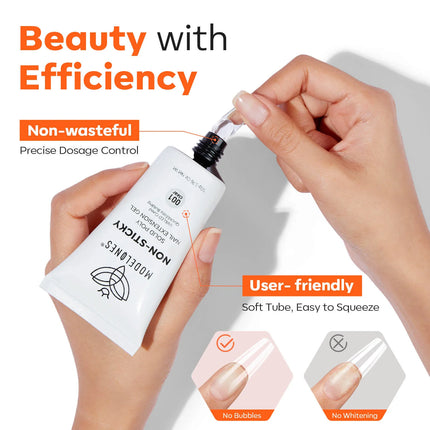 Modelones Solid Poly Nail Extension Gel Crystal Aurora Clear