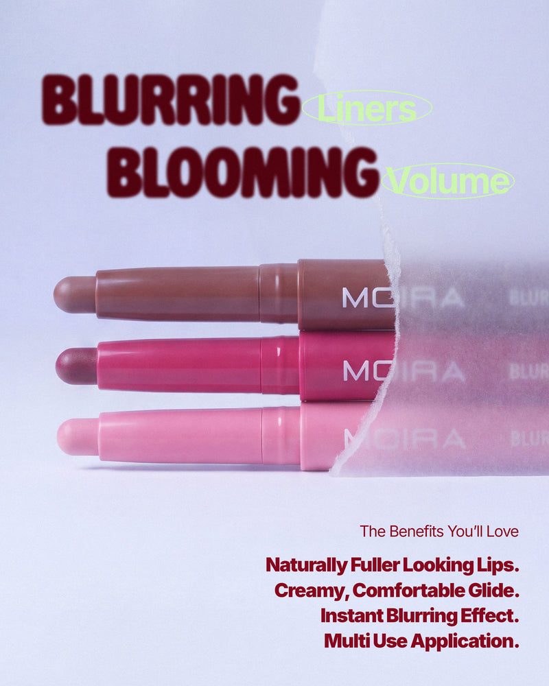 Moira Blur Lip Contour Liner 010 Hibiscus, romige lipliner met koepelvormige punt, foto 5 van 7