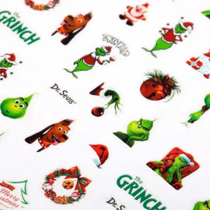 MollyLac Nail Stickers Grinch