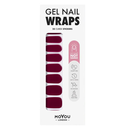 MoYou London Non-UV Gel Wraps Fatal Kiss