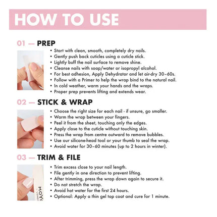 MoYou London Non-UV Gel Wraps Skyfall