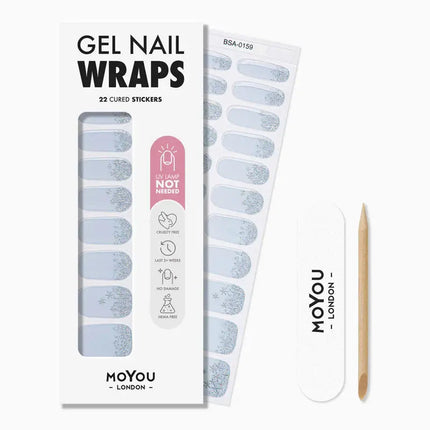 MoYou London Non-UV Gel Wraps Skyfall