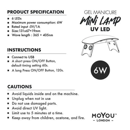 MoYou London Press On Turquoise UV Lamp