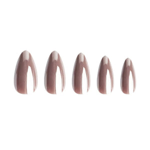 Almond Chocolate Glaze Nails