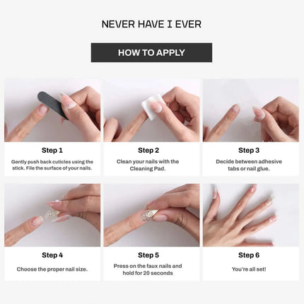 Never Have I Ever Press-On Nails Burgundy Cherub