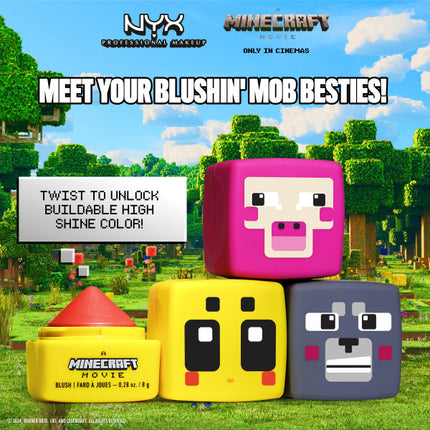 NYX Professional Makeup A Minecraft Movie Cheeky Mob Balms Blush Wolfin' Around