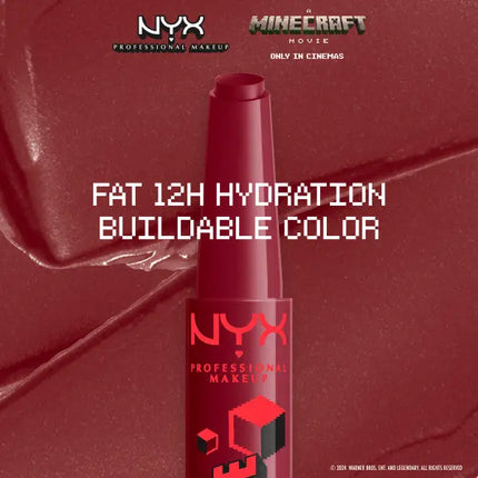 NYX Professional Makeup A Minecraft Movie Fat Oil Slick Click Lipbalm Redstone Mine