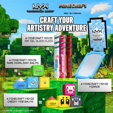 NYX Professional Makeup A Minecraft Movie Fat Oil Slick Click Lipbalm Redstone Mine