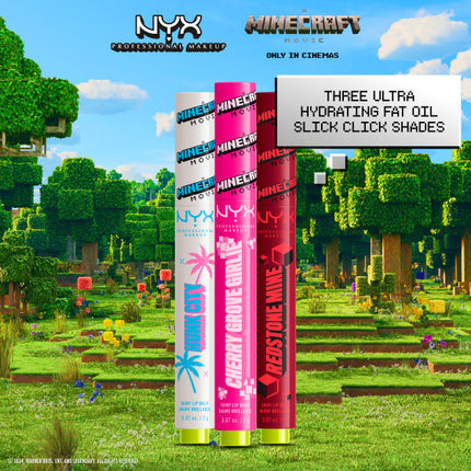 NYX Professional Makeup A Minecraft Movie Fat Oil Slick Click Lipbalm Hunk City
