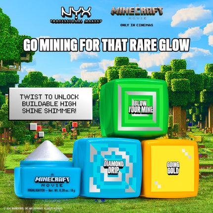 NYX Professional Makeup A Minecraft Movie Rare Highlight Balm Blow Your Mine