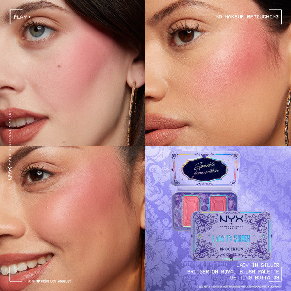 NYX Professional Makeup Bridgerton Blush Duo 02 Lady In Silver