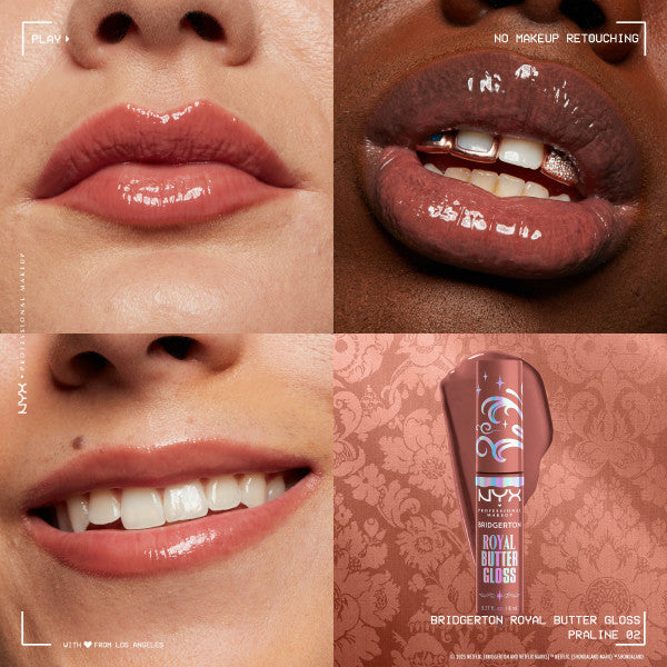 NYX Professional Makeup Bridgerton Royal Gloss 02 Praline