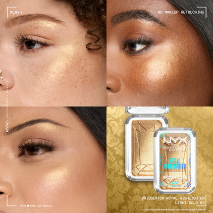 NYX Professional Makeup Bridgerton Royal Highlighter 02 Light Gold