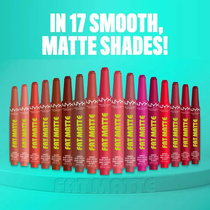 NYX Professional Makeup Fat Matte Smooth Color Lipstick Beary Nude