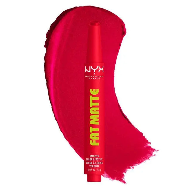 NYX Professional Makeup Fat Matte Smooth Color Lipstick Fuzzy Flame
