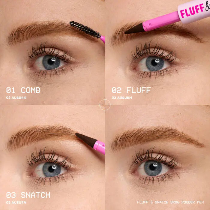 NYX Professional Makeup Fluff N Snatch Powder Pen Rich Auburn, wenkbrauwpen voor fluffy wenkbrauwen