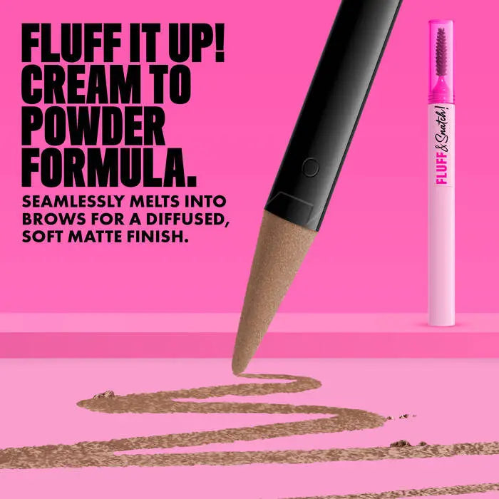 NYX Professional Makeup Fluff N Snatch Powder Pen Espresso, wenkbrauwpen met cream-to-powder formule