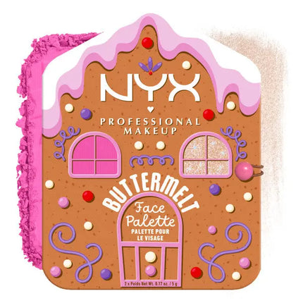 NYX Professional Makeup Holiday Buttermelt Face Palette 01 Light/Medium