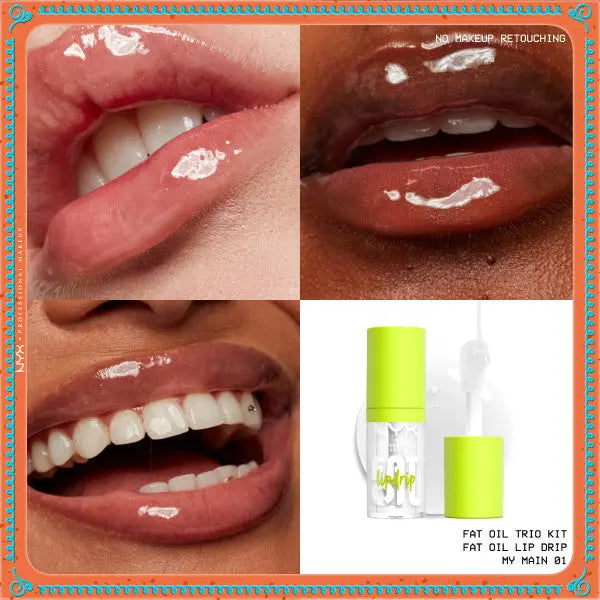 NYX Professional Makeup Holiday Fat Oil Lipgloss Trio