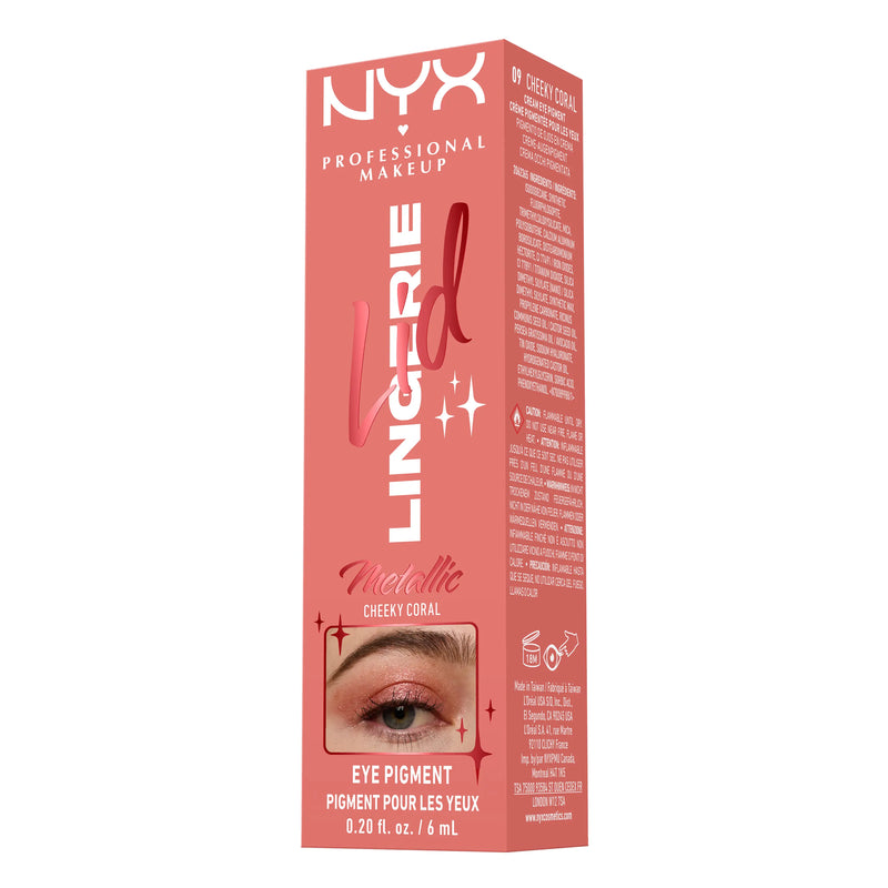 NYX Professional Makeup Lid Lingerie Cream Eye Pigment 09 Cheeky Coral