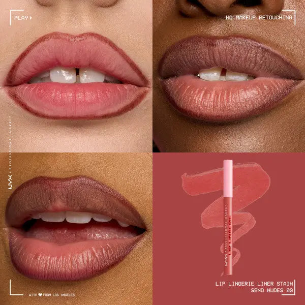 NYX Professional Makeup Lip Lingerie Lip Liner Stain Send Nudes