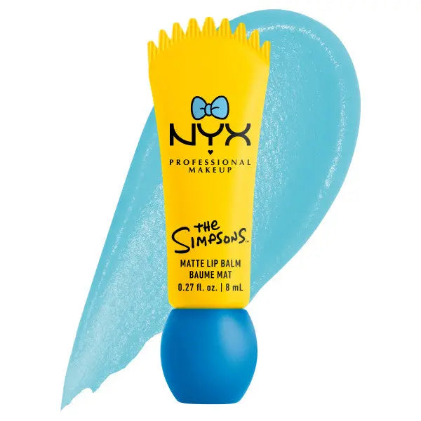 NYX Professional Makeup Simpson Smushy Blurred Finish Matte Lip Balm Maggie Peekaboo Blue
