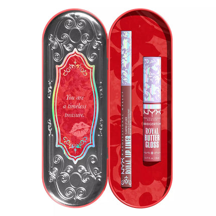 NYX Professional Makeup x Bridgerton Royal Treasures Duo Lipkit 01 Peony Passion + Cupids Secret