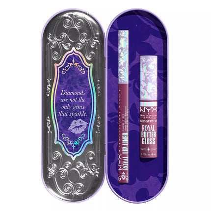 NYX Professional Makeup x Bridgerton Royal Treasures Duo Lipkit 02 Amethyst Amour + Talk Of The Ton