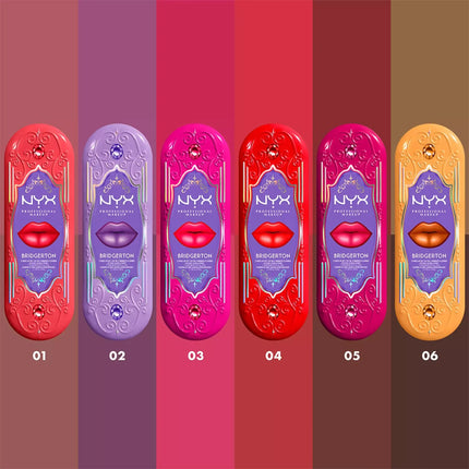 NYX Professional Makeup x Bridgerton Royal Treasures Duo Lipkit 02 Amethyst Amour + Talk Of The Ton