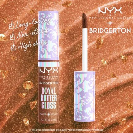 NYX Professional Makeup x Bridgerton Royal Treasures Duo Lipkit 06 Caramel Courtship + Toffee Temptation