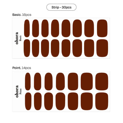 Ohora Semi Cured Gel Nail Strips N Chilly