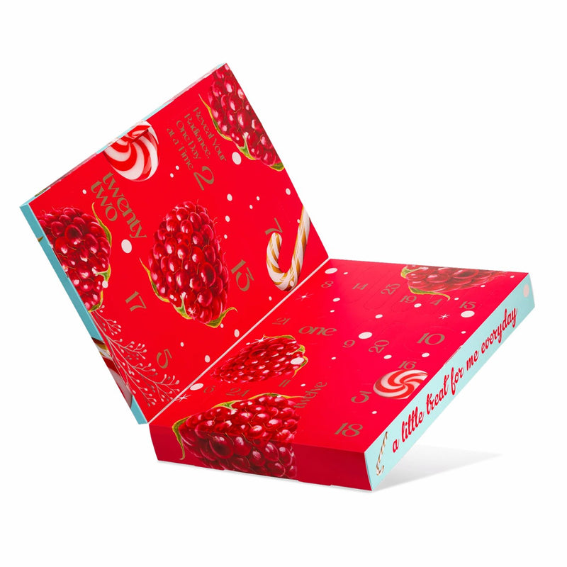 Organic Shop Advent Calendar, adventskalender met 24 natuurlijke beautyproducten voor huid en lichaam