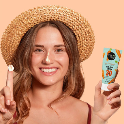Organic Shop Sunscreen SPF 30 Day Face Cream Normal To Dry Skin