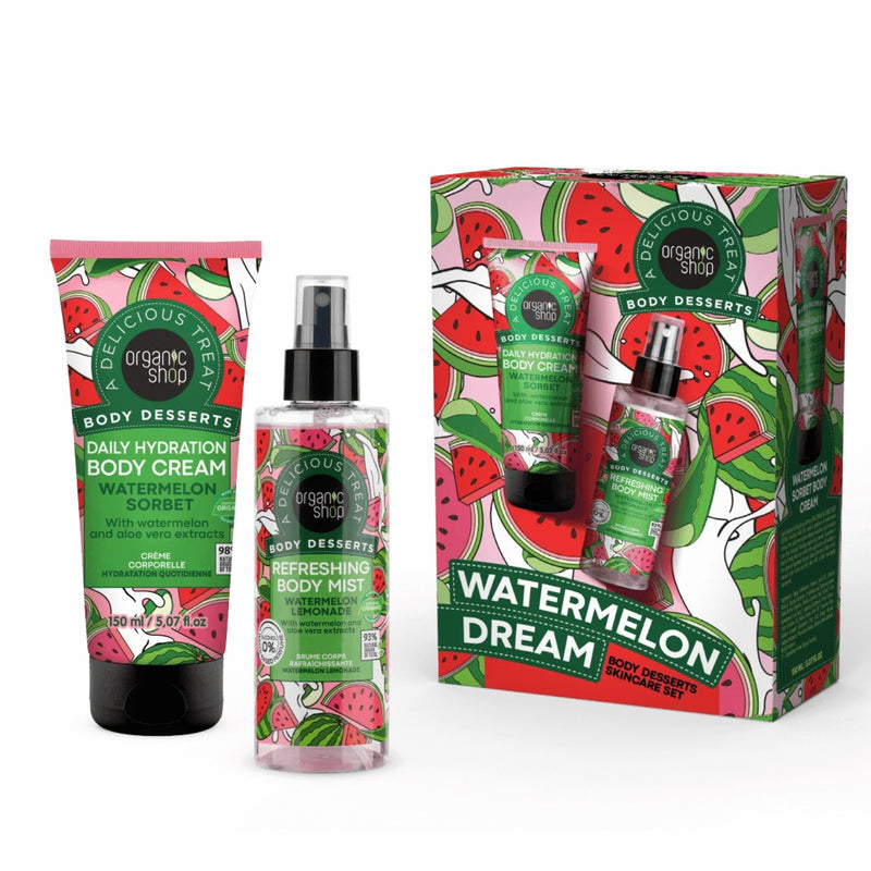 Organic Shop Watermelon Dream Body Desserts Skincare Set met body cream en body mist