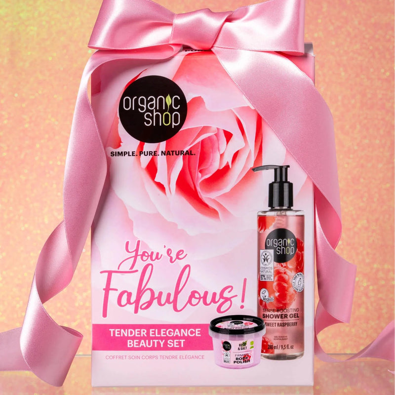 Organic Shop You're Fabulous Tender Elegance Beauty Set met douchegel en body polish