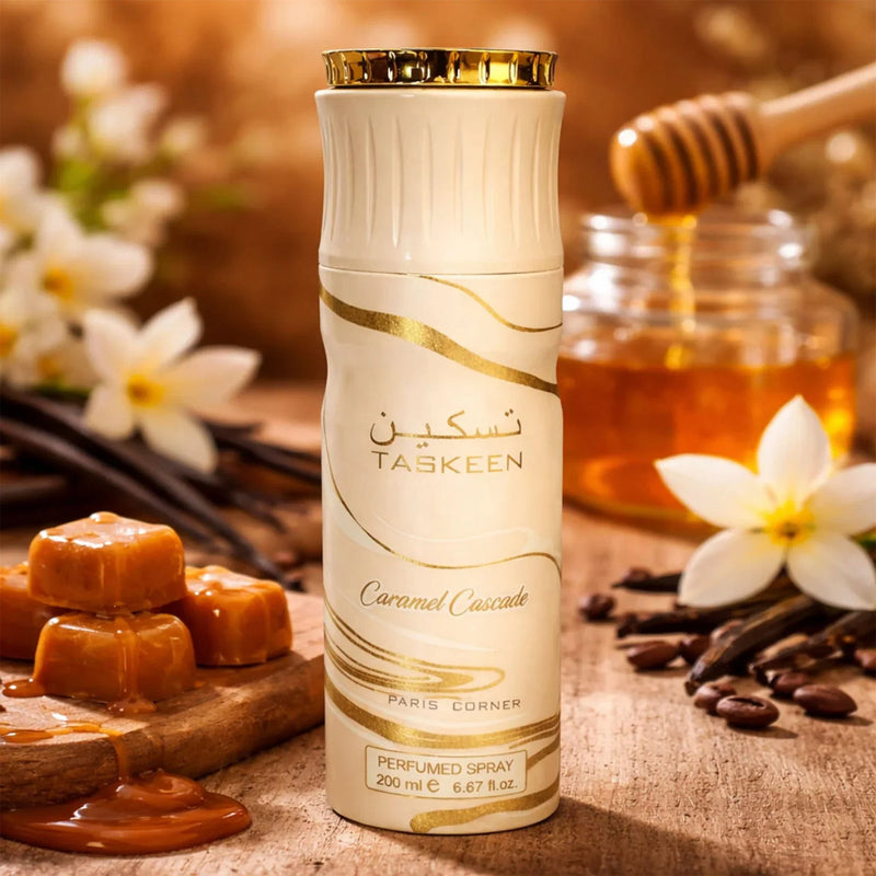 Paris Corner Taskeen Caramel Cascade Deodorant Spray
