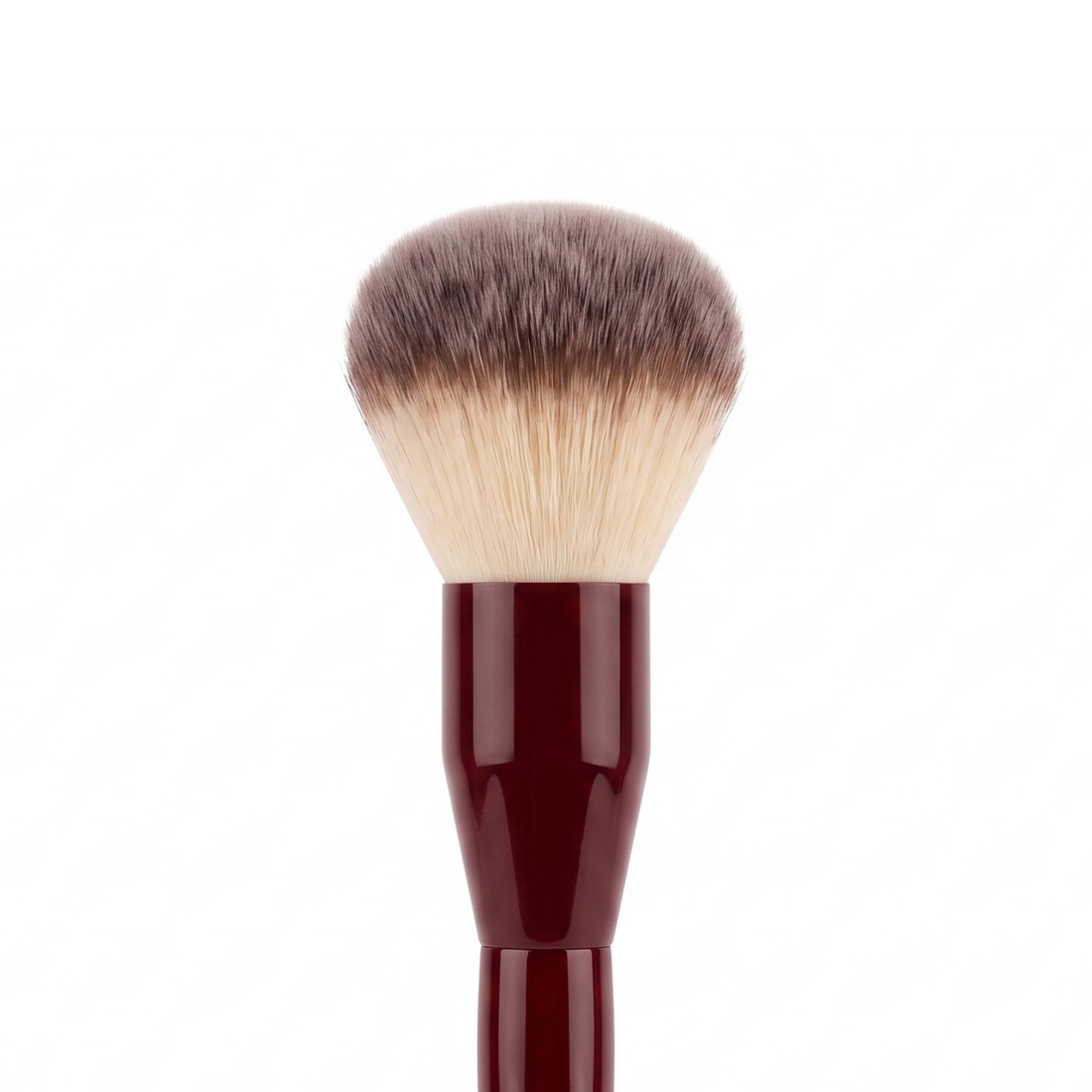 Boozyshop Flawless Powder Brush, close-up van de kwastkop op witte achtergrond