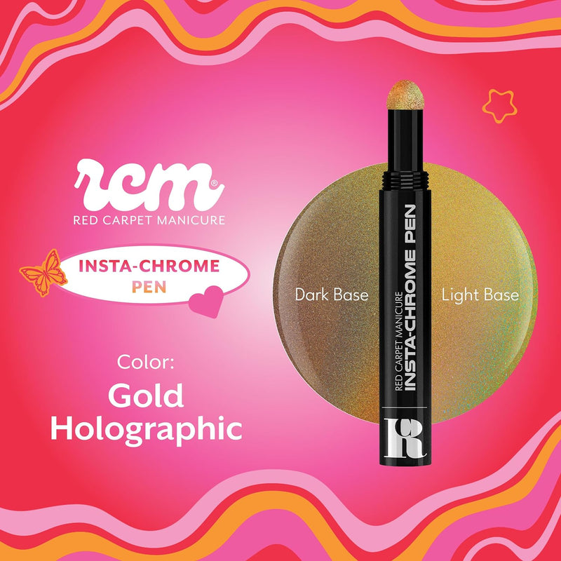 Red Carpet Manicure Insta-Chrome Pen Gold Holographic