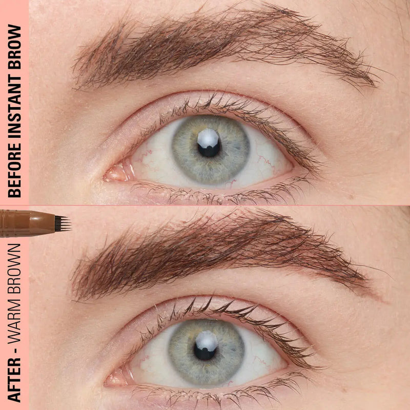 Revolution Instant Brow Hair Pen Warm Brown, wenkbrauwpen met micro-fijne applicator