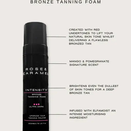 Rose & Caramel Intensity Medium Dark Bronzed Self Tanning Foam