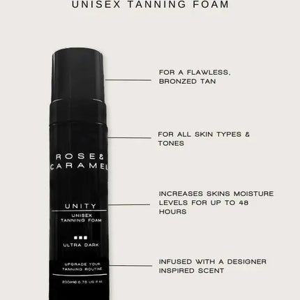 Rose & Caramel Unity Ultra Dark Unisex Tanning Foam