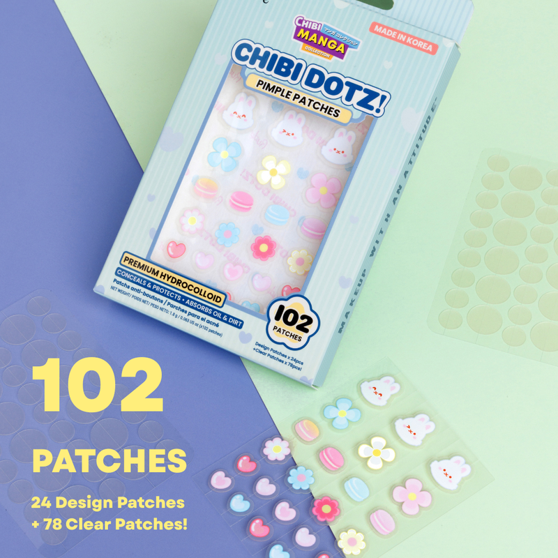 Rude Cosmetics Chibi Manga Collection Chibi Dotz! Pimple Patches Lazy Kuma, hydrocolloïde patches, foto 5 van 7
