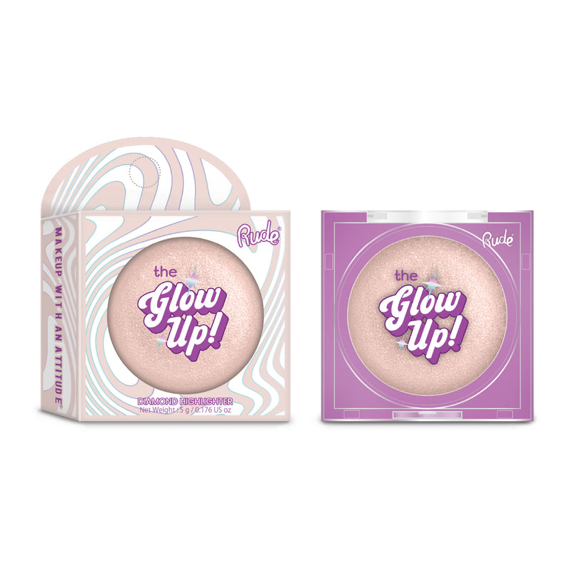 Rude Cosmetics The Glow Up! Diamond Highlighter Champagne Gleam, romige highlighter