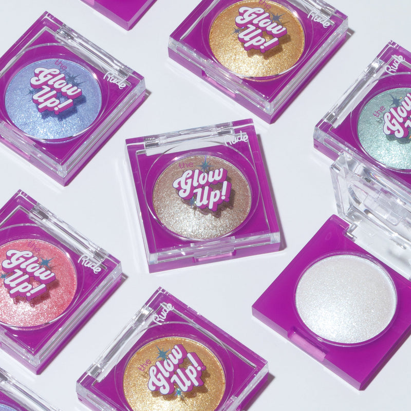Rude Cosmetics The Glow Up! Diamond Highlighter Pink Mirage, diamond-sparkle highlighter, foto 5 van 6