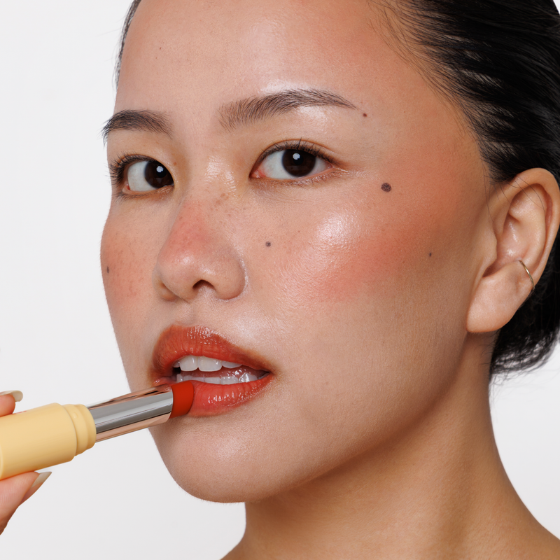 Rude Cosmetics The Glow Up! Glowing Lip Balm Blush Veil, hydraterende lipbalm met gepersonaliseerde kleur, foto 2 van 9