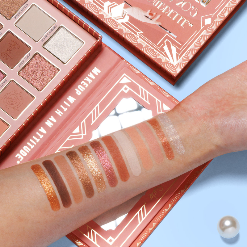 Rude Cosmetics The Roaring 20's 12 Color Palette Soubrette, oogschaduwpalette met warme neutrale tinten, foto 2 van 7