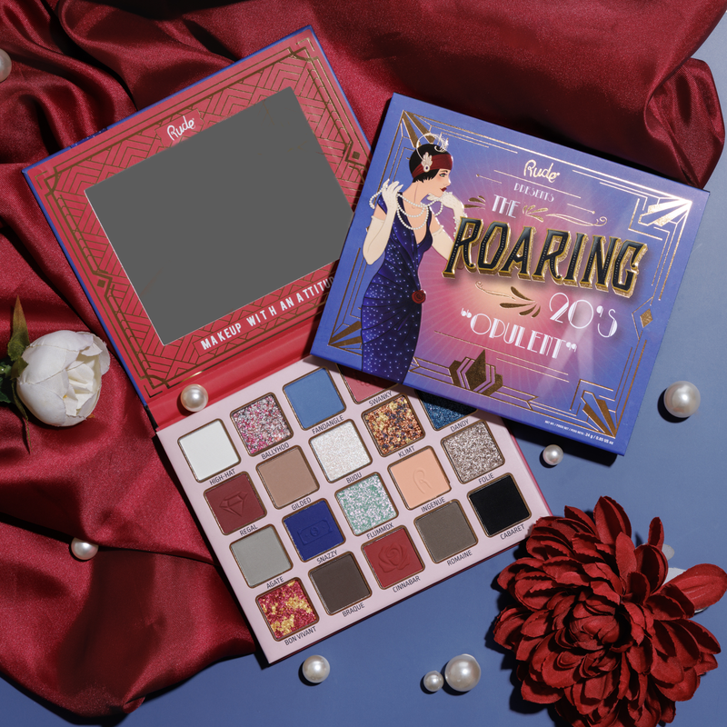Rude Cosmetics The Roaring 20's Eyeshadow Palette Opulent, oogschaduwpalette met 20 tinten, foto 6 van 6