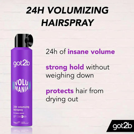 Schwarzkopf Got2b Volumania 24H Volumizing Hairspray